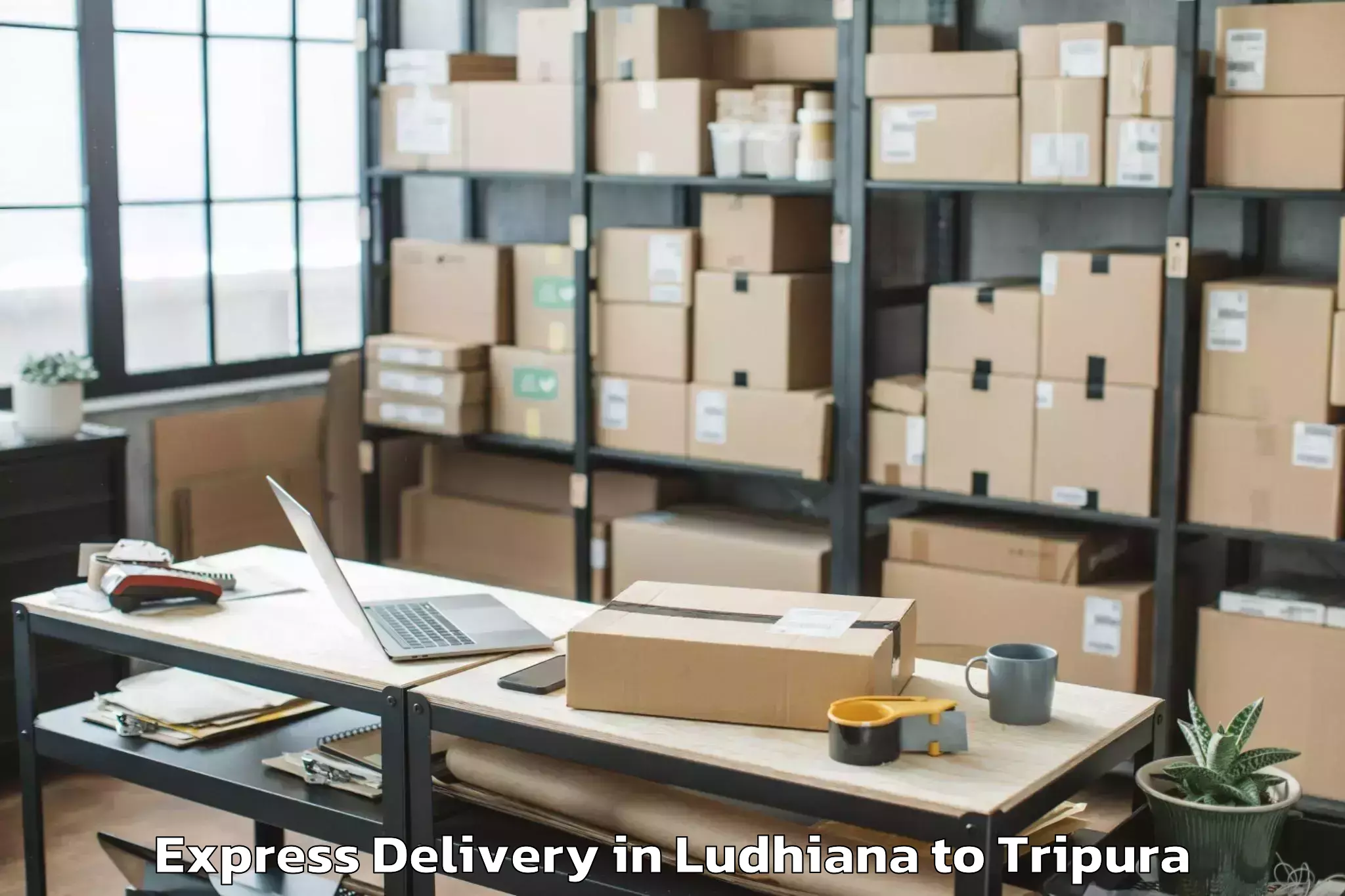 Book Ludhiana to Jirania Express Delivery Online